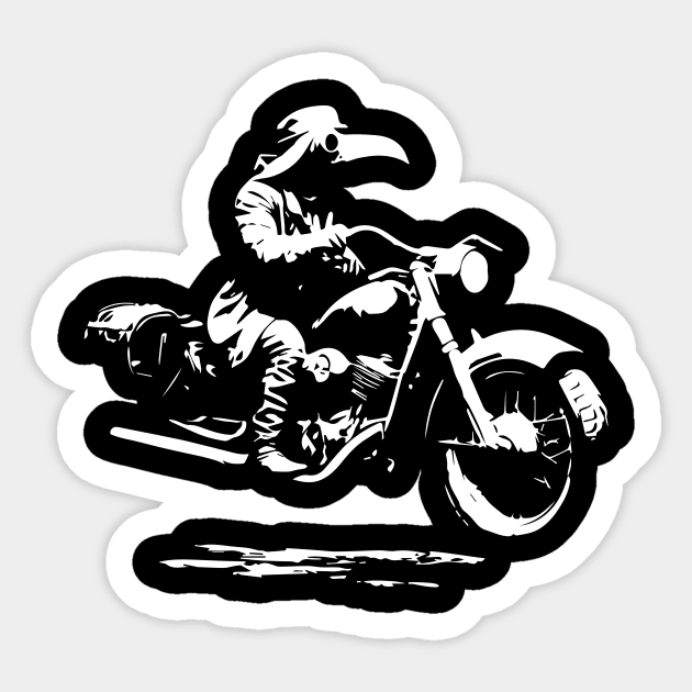 dr plague on motor Sticker by lkn